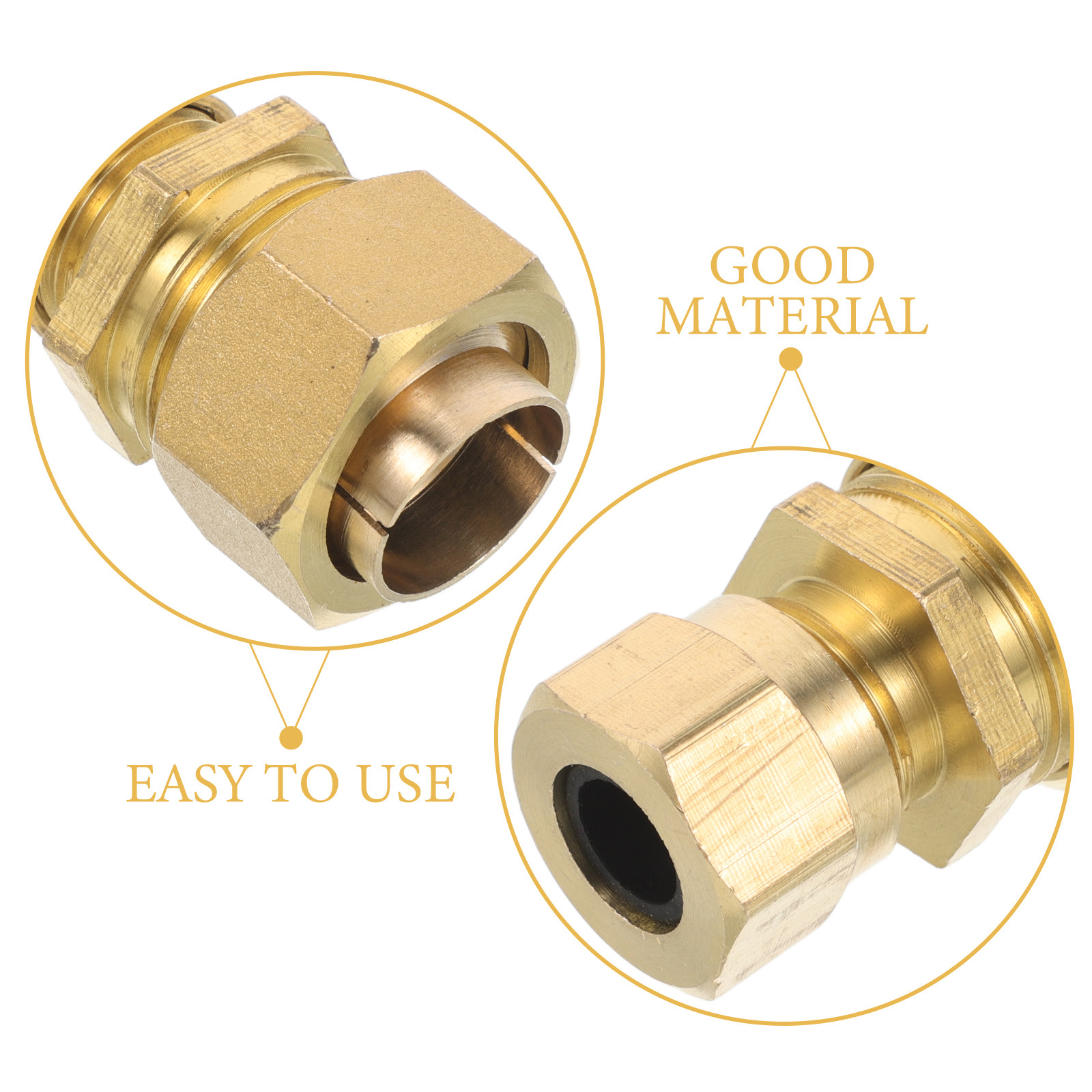 2Pcs Brass Quick Connector Pip - Compression Fitting Brass review and price
