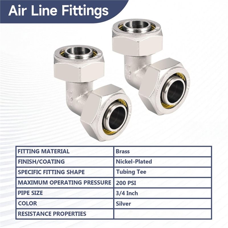 DTA4-Brass-Nickel Plated Air L - Compression Fitting Brass review and price