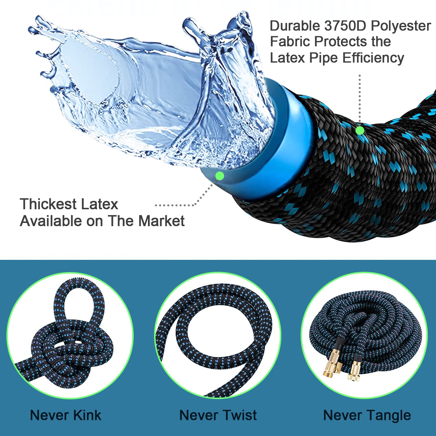 Expandable Garden Hose 75 ft W - Flexible Hose Braided review and price